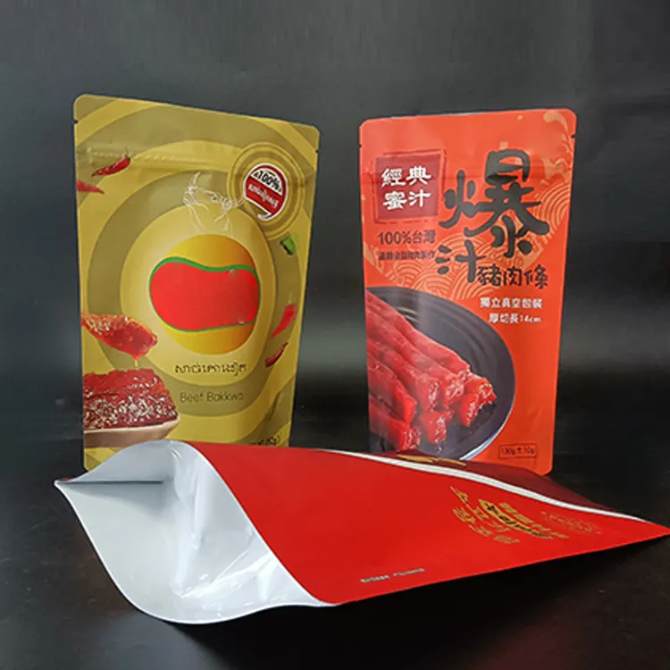 3.5g 14g 28g Custom Printed Plastic Bags Smell Proof Stand Up Doypack Bag Meat Products Zip Lock Zipper Mylar Bags
