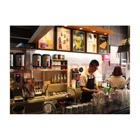 Équipement pour cafés et restaurants, équipement pour bars à thé au lait, conception et fourniture de comptoirs