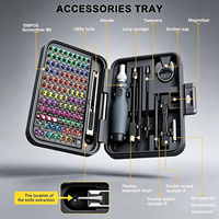 Jeu de tournevis de précision à poignée en plastique, 108 embouts magnétiques, kit d'outils de réparation pour téléphones portables et électronique DIY - OwiHaerxis