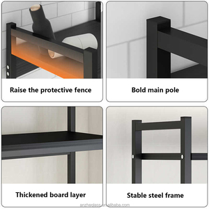 سعر المصنع OEM متعدد الطبقات طاولة مطبخ معدنية أعلى أجهزة الميكروويف رف تخزين للاستخدام المنزلي - Product Image 5