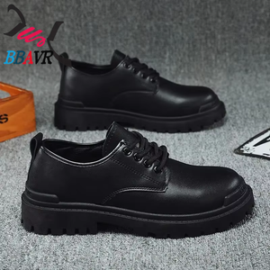 Chaussures décontractées pour hommes, style quatre saisons, classiques, en cuir, avec doublure en tissu coton, tendance pour le printemps, l'été et l'automne - Product Image 6