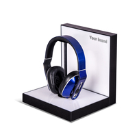 Présentoir de comptoir en acrylique avec panneau d'écran numérique pour casque Présentation de la série de produits en magasin de détail