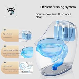 Inodoro con Forma de Huevo, Montado en la Pared, de PVC, Antiolores, Antisalpicaduras, Silencioso, con Sifón de Chorro, para Baño, KAVED KFT01 Moderno, 50 kg - Product Image 4