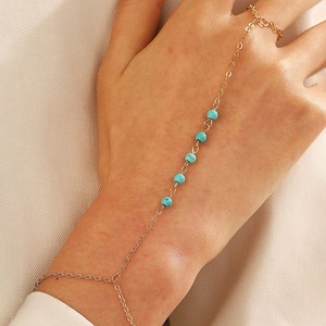 Ins Popular Stainless Steel <strong>Gold</strong> Plated Ring and <strong>Bracelet</strong> Cubic Zirconia <strong>Pearls</strong> Hand Jewelry <strong>Bracelet</strong> for Women Party Gifts - Product Image 4