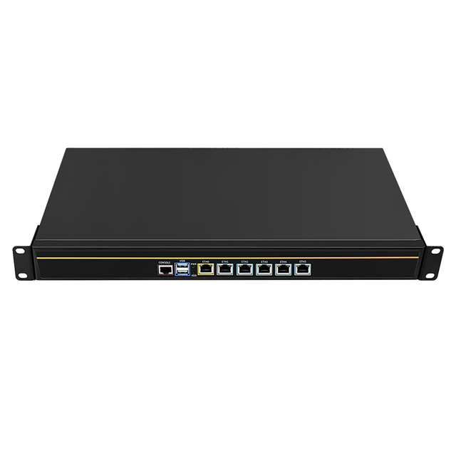 1U Rack Server Fanless Mini PC N5105 Quad Core 6LANs Celern ESXI AES-NI POEPfsense Firewall Router Network System PC