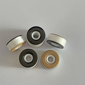 Nhà Máy Giá 60wt L loại trắng <span class=keywords><strong>Polyester</strong></span> Magnetic Side Pre vết thương bobbin, 75D/<span class=keywords><strong>2</strong></span> trắng dưới chủ đề cho máy thêu - Product Image 3