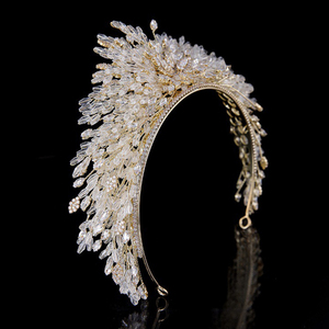 Tiara de Zirconia para Novia Europea y Americana, Corona para Vestido de Boda, Accesorios para el Cabello, Joyería - Product Image 3
