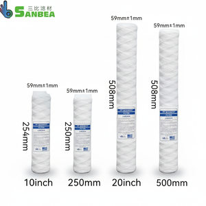 <span class=keywords><strong>Cartouche</strong></span> filtrante industrielle RoHS de 10 pouces en fil PP 1 micron et filtre à eau multimicron enroulé en fil métallique pour traitement de l'eau, directement de l'usine - Product Image 3