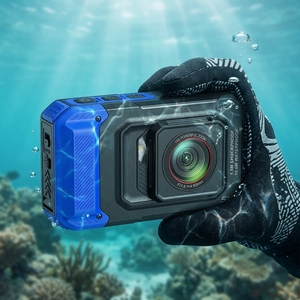 Cámara de Vlog Resistente al Agua 5K 96MP, 60 Filtros, 8 Efectos de Cine, 5 Niveles de Belleza, 10M IP6X WiFi, Zoom Digital 8X DCW902, Resolución de Video Ultra Alta - Product Image 1