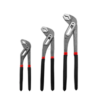 Clé à tuyau de plombier de qualité industrielle, à verrouillage lisse, réglable, avec joint coulissant pour collier de serrage de tuyau, outil de pose en chrome vanadium