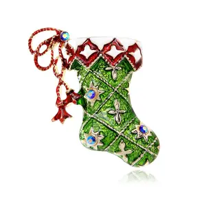 Mode modèles de Noël broche chaussettes de Noël bottes de Offre Spéciale populaires accessoires vestimentaires broche créative