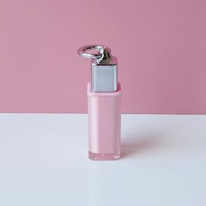 Luxury <b>Square</b> Lip Gloss Tube Silver Ring Lipgloss <b>Container</b> Empty Lipstick Tube High End Cosmetic Packaging Custom - Product Image 3