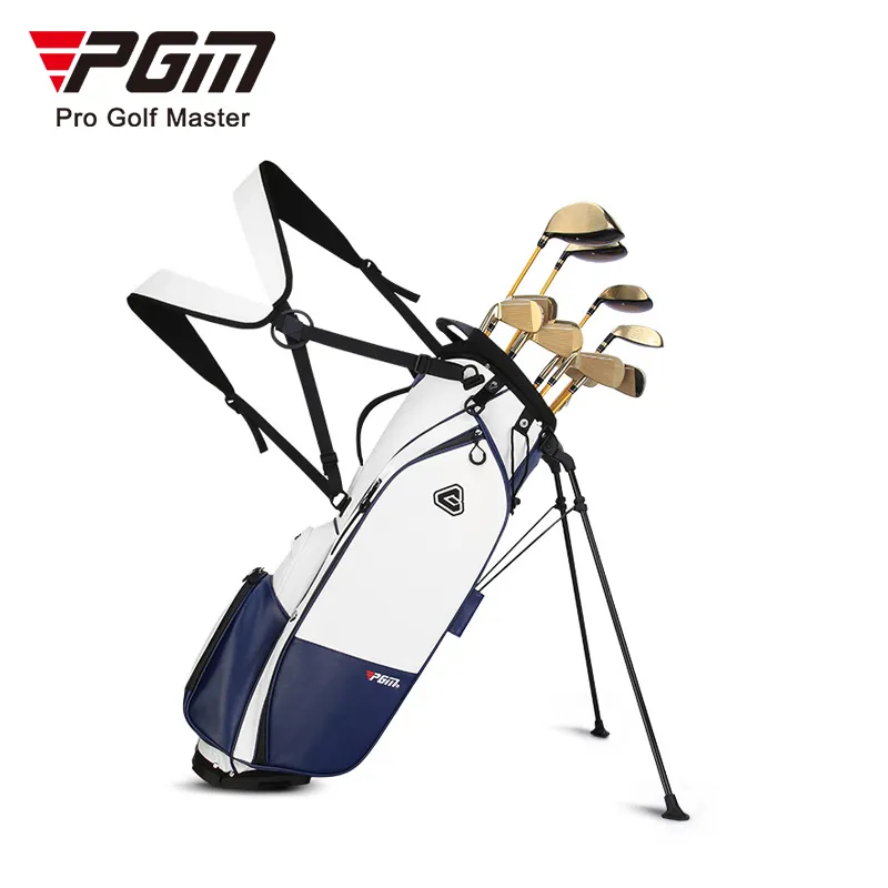 Bolsa de golf unisex PGM QB073 totalmente personalizable de fabricante, bolsas de golf de cuero de microfibra impermeables para hombre