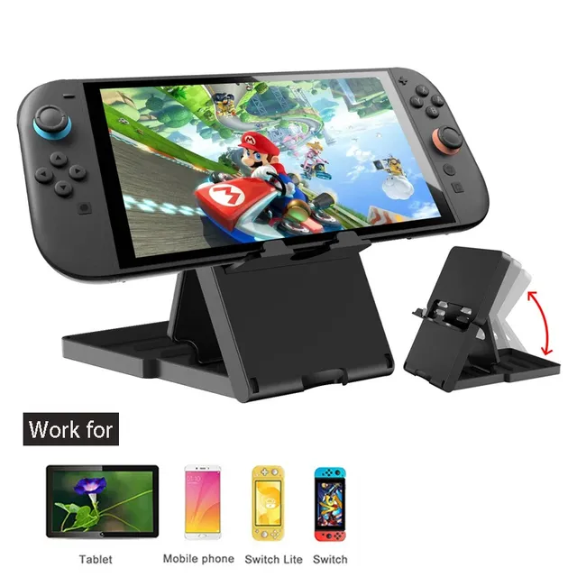 Universal Desk Stand for Nintendo Switch OLED Game Console Foldable Holder Adjustable Views Holder for Tablet Phone Mount Kindle