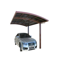 Abri d'auto à coût élevé et écologique pour 2 voitures double abri d'auto en aluminium polycarbonate