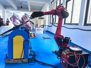 Positionneur de soudage robotisé articulé à double axe BORUNTE avec PLC et composants de moteur, entraînement électrique IP67 110V/380V - Product Image 4