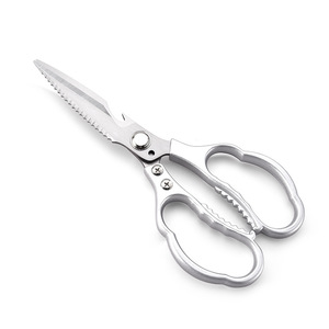 Ciseaux de cuisine Lotus en acier inoxydable, robustes et multifonctionnels pour la viande, le poisson, la cuisson au barbecue et l'usage domestique - Product Image 1