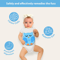 Coussin chauffant pour bébé, soulagement des coliques, des gaz et des maux d'estomac, enveloppe chauffante pour le ventre des nouveau-nés, ceinture de ventre chauffante pour nourrissons