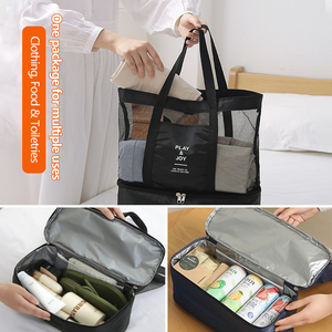 <span class=keywords><strong>Sac</strong></span> fourre-tout pliable multifonctionnel imperméable avec séparation sec-humide pour le voyage, le camping en plein air, le rangement des aliments et des chaussures - Product Image 3