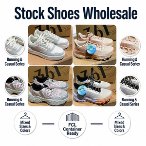 Lot de chaussures de football en conteneur de 40 pieds, stock de chaussures pour hommes pour la chaîne de vente au détail, approvisionnement en chaussures - Product Image 1