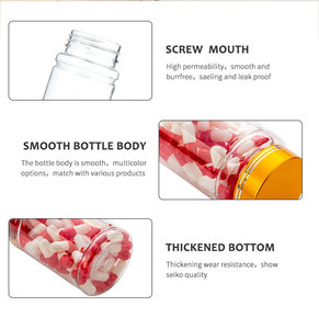 100ml Nhà máy cung cấp trực tiếp con bằng chứng Jar <span class=keywords><strong>Pill</strong></span> chai với an toàn trẻ em cap rõ ràng PE nhựa Capsule chai bao bì - Product Image 4