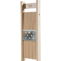 Mandoline manuelle professionnelle en bois avec lame large en acier inoxydable réglable de 1 à 8 mm, facile à nettoyer, pour oignon et pomme de terre