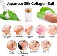 Boules de collagène de soie japonaise hydrosolubles personnalisées 2023z, boules de collagène de protéine de soie anti-âge pour le lifting de la peau