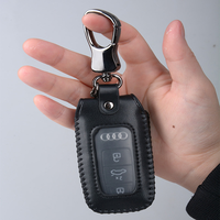 Étui de protection pour clé de voiture en cuir PU noir, anti-poussière, housse de protection pour clé de voiture à distance, mini sacs de luxe, porte-clés