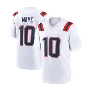 نمط جديد من قمصان نيو إنجلاند الرياضية رقم 10 # قميص فريق دريك ماي للعبة كرة القدم الأمريكية مطرز - Product Image 6