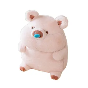 2024 Cute plush runny nose pig plush pig toys stuffed animals for girls