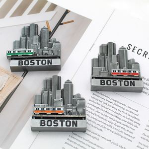 Imán de Refrigerador Metálico Promocional con Logotipo Personalizado, Ecológico, Recortado, Souvenir de la Ciudad de Boston, para Turistas, Personalizable - Product Image 1
