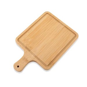 เขียงไม้ไผ่ทรงสี่เหลี่ยมพร้อมด้ามจับสำหรับใช้ในครัว - Product Image 3
