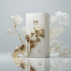 Scatola Regalo per Profumo in Carta Pietra Goffrata di Lusso Personalizzata con RFID e Codice QR per Interazione AR - Product Image 1