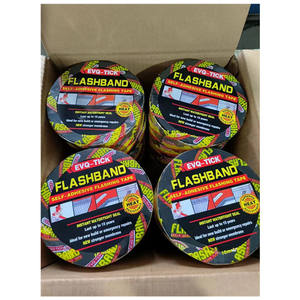 <span class=keywords><strong>Bande</strong></span> d'étanchéité en <span class=keywords><strong>bitume</strong></span> avec feuille d'aluminium noire, auto-adhésive, 100 mm, pour toiture - Product Image 1