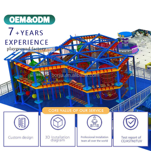 Área de juegos interior para niños, conjunto de equipos de juego suave, área de juegos interactiva comercial con tobogán y estructura de escalada - Product Image 2