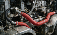 Manchon isolant thermique en fibre de verre tressée automobile, résistant aux hautes températures, avec revêtement en silicone pour câbles