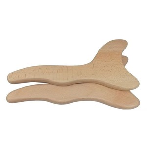 Planche Gua Sha en bois de hêtre, grande taille, outil de massage des méridiens pour le corps, les épaules et le cou - Product Image 1