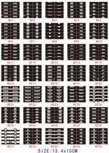 Vente en gros Nouveau design Autocollants arabes pour doigt <span class=keywords><strong>main</strong></span> pied Mehndi Art corporel personnalisé Pochoirs au henné Caractéristique temporaire - Product Image 6