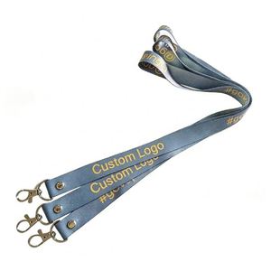 Customized logo Heat Transfer Printing <b>Polyester</b> <b>Lanyard</b> for Work Permit Factory Label Identification Mobile Phone - Product Image 5