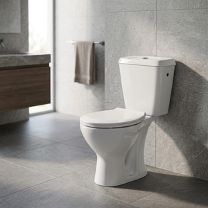 Wholesale Porcelain Two Piece Toilet Bowl <b>Floor</b> Mounted Economic Cheap Price Bathroom WC Water Closet - Product Image 4