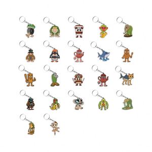 Porte-clés tendance en plastique, pendentif abstrait, au style original, inspiré des monstres de la ville marine d'anime, collection classique <span class=keywords><strong>montagne</strong></span> <span class=keywords><strong>et</strong></span> <span class=keywords><strong>mer</strong></span> - Product Image 1