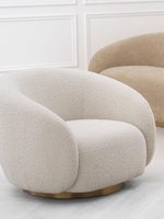 Fauteuil de réception de salon de style français, moderne, minimaliste, de luxe léger, pivotant, pour salon de beauté ou villa