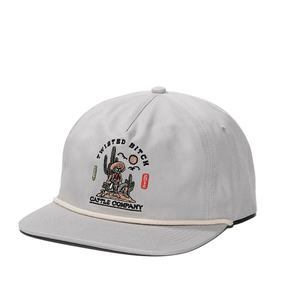 Gorra de Béisbol de 5 Paneles con Visera Plana y Cierre a Presión, Gorra de Algodón con Logotipo Personalizado Bordado - Product Image 2
