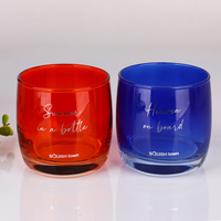 Ventes en gros de pots à bougies en verre coloré de 10 oz avec logo personnalisé, base lourde de luxe, récipient d'aromathérapie, fournisseur en gros de marques privées