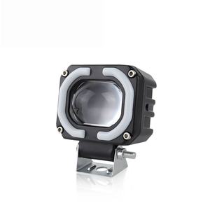 Phare antibrouillard de moto 12V H4 de haute qualité, projecteur 4 pouces 40W 4000lm avec lentille Angel Eye, lumière étanche bleue, jaune, blanche - Product Image 2