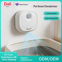 Éliminateur d'odeurs intelligent pour litière de chat - Désodorisant à ions négatifs avec capteur de mouvement automatique et batterie rechargeable