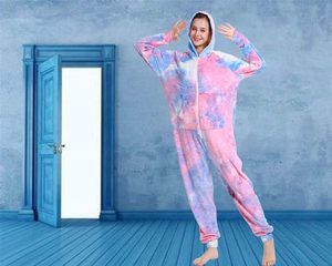 Pijama Enterizo con Capucha de Manga Larga <span class=keywords><strong>para</strong></span> <span class=keywords><strong>Adultos</strong></span>, Disfraz Tie Dye <span class=keywords><strong>para</strong></span> Mujeres y Hombres - Product Image 4