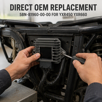 Régulateur de tension redresseur Yamaha YXR450 YXR660 Rhino 12V ATV UTV 2004-2009 OEM 5BN-81960-00-00