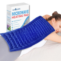 Compresse Chauffante Pondérée pour le Cou et les Épaules, Réutilisable au Micro-ondes, avec Remplissage de Blé, Coussin Chauffant pour Micro-ondes avec Billes