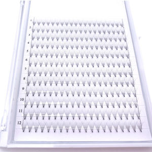Extensions de cils coréennes, 0.05, 0.07, 8d, 10d, 20d, cc, fans préfabriqués, amples, à tige courte, base à aiguilles 3d, livraison gratuite - Product Image 6